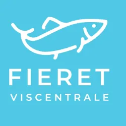 imgi_54_Untitled13-6329806 Logo van Fieret Viscentrale met visillustratie op blauwe achtergrond