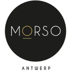 imgi_80_Untitled15-6329806 Morso Antwerp logo, moderne typografie op een zwarte achtergrond